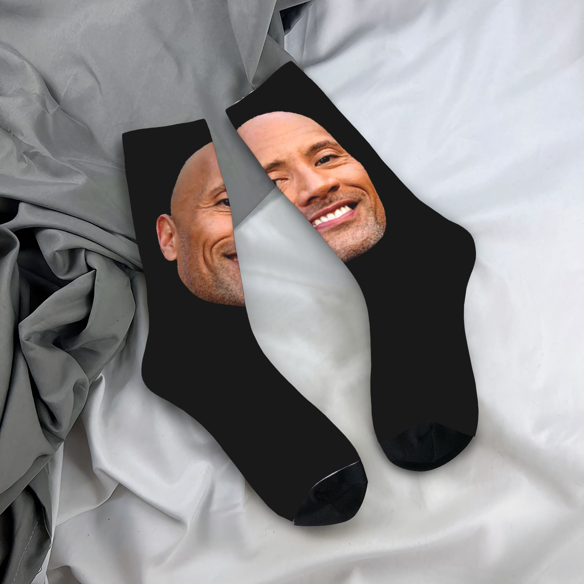 Dress Sock Men - Maßgeschneiderte The Rock Face Dwayne Dress