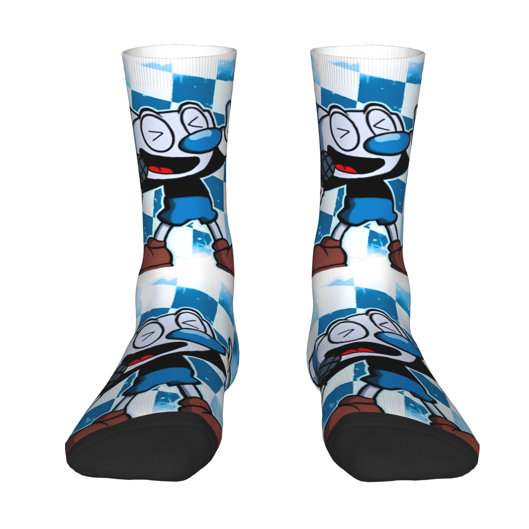 Dress Sock Men - Maßgefertigte Cuphead und Mugman Herren Crew